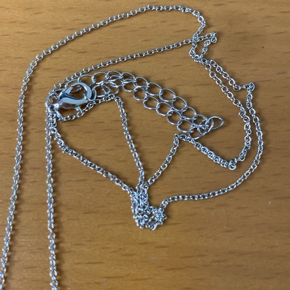 Sterling Silver Overlay Swarovski Crystal Pendent Necklace New - Picture 4 of 6